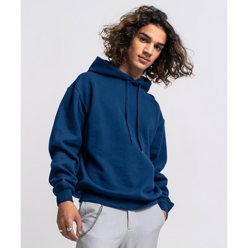 Classic hooded basic sweatshirt - Deep Navy XS
